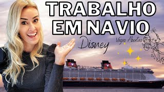 ONDE PROCURAR EMPREGO EM NAVIO. Vaga aberta para trabalhar em Navio da Disney.