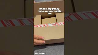 Unboxing yeezy foam runner #yeezy #yeezyfoamrunner