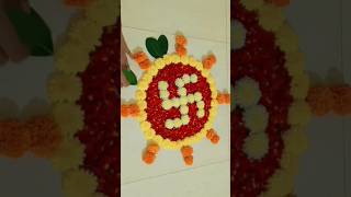 Diwali flower rangoli 🎇🪔✨