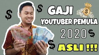 JANGAN KAGET ! GAJI PERTAMA YOUTUBER PEMULA REAL ! 1000 SUBSCRIBER WAJIB NONTON !