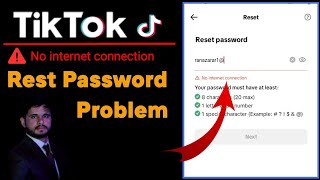 No internet Connection Tiktok Password Problem||Tiktok Password Rest No Internet Connection Problem