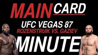 Best UFC Vegas 87 Bets | 60 Sec Full Card Breakdown | Rozenstruik vs. Gaziev | Main Card Minute