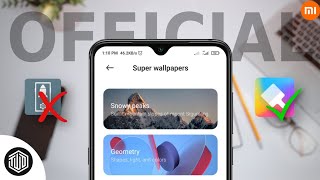 OFFICIAL Super Wallpapers in Themes App on any MIUI device