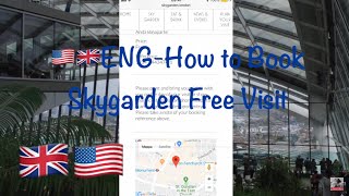 ENG - How to Book Sky Garden - Visit London