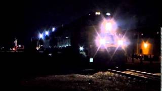 Night Shot of a UP SD70ACe