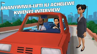 ANANYIMWA LIFTI ILI ACHELEWE KWENYE INTERVIEW