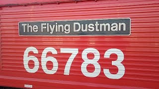 66783 "The Flying Dustman" At Peterborough