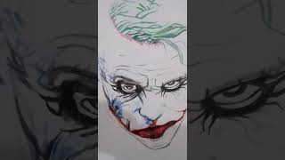 joker dc sketch colored drawing#joker #dc harley Quinn sketch link in description