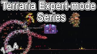 Terraria (Expert Mode) Ep. 17: FREAKING MIMICS! ,Chlorophyte Mining & Destroyer Destroyed!