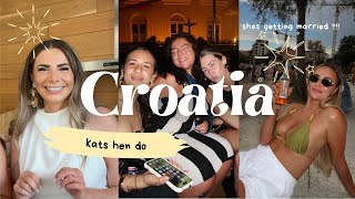 BFFS HEN DO IN HVAR, CROATIA!! 🐓 we went to a private island for a secret party 👀