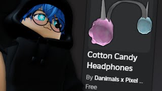 83K STOCK! ITEM GRATIS BARU Cotton Candy Headphones DI GAME Danimals Adventure World (ROBLOX)