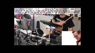 "Waiting"  drum cover- sheet music - The Rentals , Bateria con partitura