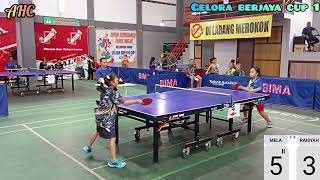 Semi Final KU 10 Putri. Rahsya (Karunia) Vs Mela (Anugerah). Jember 2024.