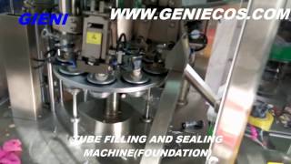 FOUNDATION CREAM TUBE FILLING AND SEALING MACHINE