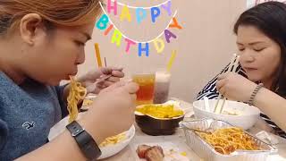 Happy birthday bhe kami ulit walang sawang chikahan at kainan.