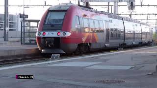 Trains en gare de Perpignan et gare de Cerbère