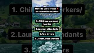 Job available in Switzerland 🇨🇭 for unskilled workers #travelabroad #travelswitzerland #careeredu