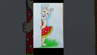 how to draw cartoon bunny rabbit || learn to draw  #easydrawing #shorts #viral