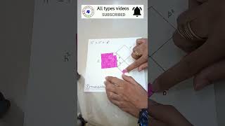 Pythagoras theorem visual proof. pythagoras theorem practical. project on pythagoras theorem #shorts