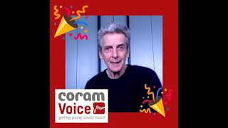 Voices 2021 writing competition announcement with Peter Capaldi