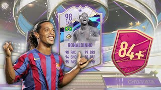 Completing 98 Rated Ronaldinho For Free With 84+ x10 Packs!!!!