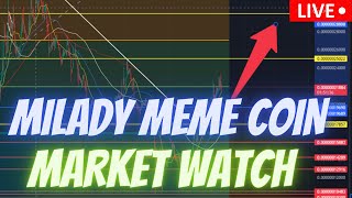 MILADY MEME COIN  JASMY COIN  BTC  $NFK  \ MARKET WATCH \   ***WE ARE LIVE***