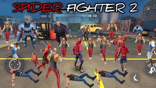 DEAD X, MUSCLE, SPIDER & IRON Vs GANGSTER Spider Fighter 2 Gameplay | Spider Fighter 2 (Android) #4