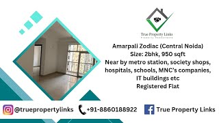 Amrapali Zodiac ☎️8860188922 | Ready to move in 2bhk Flat For Sale | 950sqft | Central Noida