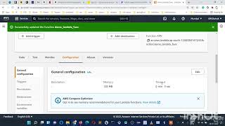 AWS Lambda Function Configuration Timeout