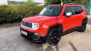 2016 Jeep Renegade Limited MultiJet 1.6 Diesel ORANGE MEGA SPEC + PAN ROOF + LEATHER + LANE ASSIST