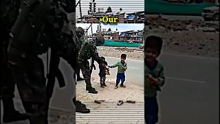 🥰HUMANITY of Our Indian Army❤️Indian Army Rare Video🇮🇳#armystatus #indianarmy #shorts