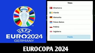 JOGOS DA EUROCOPA COMEÇOU! COMO ESCOLHE AS SELEÇÕES DA EUROCOPA 2024 NO EFOOTBALL?