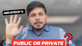 Lets discuss % in Public or private universities