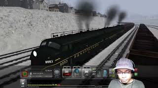 Deaf Boston & Maine Railroad Fan Playing Train Simulator Classic - Hauling Coal