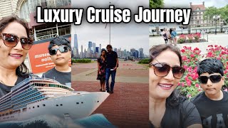 Luxury Cruise 🛳 Journey from New York USA 🇺🇸 | We Took a Futuristic Cruise From New York City #vlogs