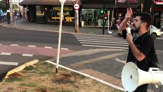 Pregando com megafone na rua de Campo Grande - Mato Grosso do Sul