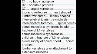 BCQUES of vertebrae|anatomy lectures|fcps part-1 preparation forum|CPSP FAVOURITE QUESTIONS