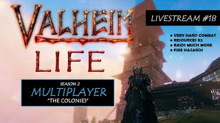 Valheim Life Live Stream - S2 E18 Multiplayer - Working on base defense