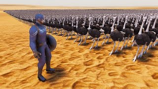 CAPTAIN AMERICA VS 999 999X OSTRICH ARMY - Ultimate Epic Battle Simulator UEBS 2