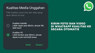 Cara Setting Auto HD di WhatsApp