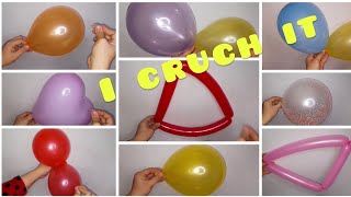 Popping balloon - satisfying video part 4 - cruch #satisfying #asmr  #balloon #popping #funny