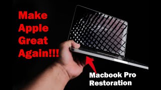 I Restored This $445 Macbook Pro From Ebay!!! (Staingate Fix, Feet Replacement, Sticker Removal)