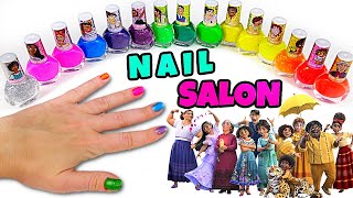 Disney Encanto Nail Salon with Movie Characters Nail Polish Set