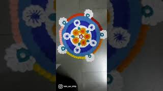 Simple rangoli designs for diwali #shorts #ytshorts #viral #viralvideo