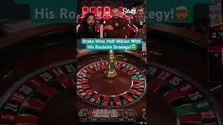 Drake Wins Half Million With His Roulette Strategy! #drake #roulette #casino #maxwin #bigwin