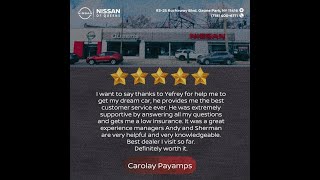 Carolay's Customer Review for Nissan of Queens