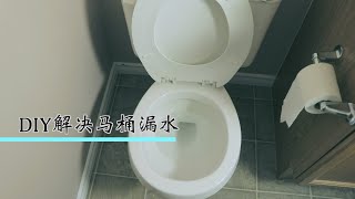 马桶漏水 经典案例 加拿大Edmonton Roy装修DIY