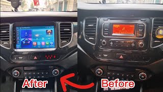 Kia carens Android radio كيا كارينز شاشة اندرويد