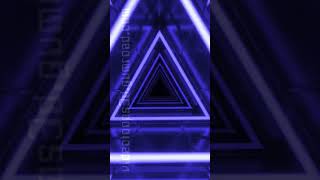 VJ LOOP 69 - #shorts - Triangular Metallic Tunnel & Neons