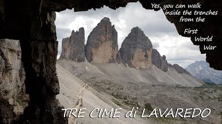 TRE CIME di LAVAREDO, DOLOMITI, ITALY, nature & history at almost 3000m altitude